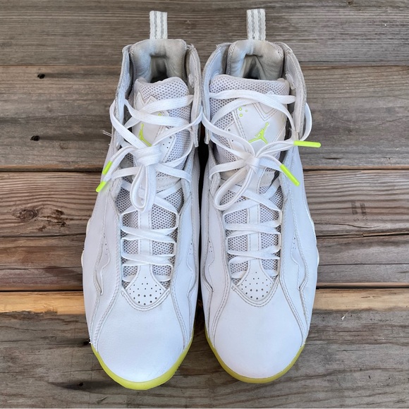 Men Nike Air Jordan True Flight Volt Ice Basketball Shoes Sneakers - Picture 5 of 8